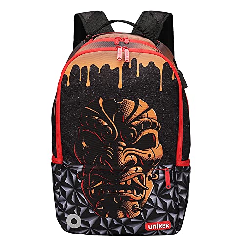 Graffiti Backpack for School, 20L Casual Daypack, Designer Laptop Backpack for 15.6 Inch Laptop - color: Warrior Pattern