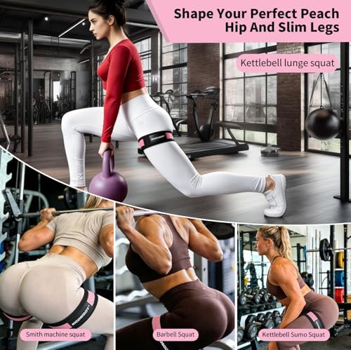 Blood Flow Restriction Bands for Women, BFR Training Bands for Legs, Hip and Thigh Workout Equipment with Carry Bag, Glute and Butt Exercise Bands for Home Gym