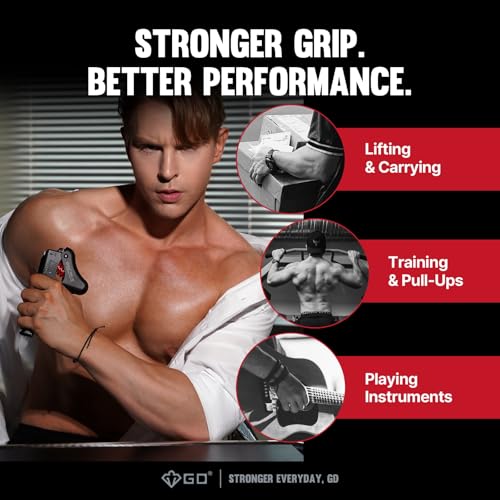 GD Grip Strength Trainer (Premium Adjustable Grip Strengthener for Forearm Training) Wrist and Forearm Strengthener