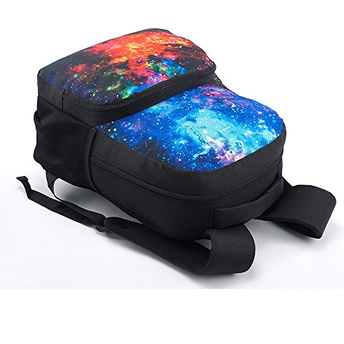 CAIWEI backpack teen, Universe Space TrendyMax Galaxy Pattern Backpack Cute for School (Starry sky) - color: Starry Sky, size: 17.5*13*6.7 Inch