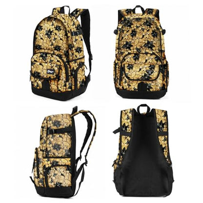 rickyh style School Backpack Travel Bag for Men & Women Lightweight College Back Pack with Laptop Compartmen - color: 04hhua