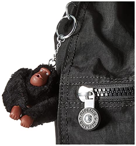 Kipling Women's Supertaboo Drawstring Bag, Strong, Colorful, Convenient, Polyamide bag - color: True Black, size: 15.5''L x 17.75''H x 0''D