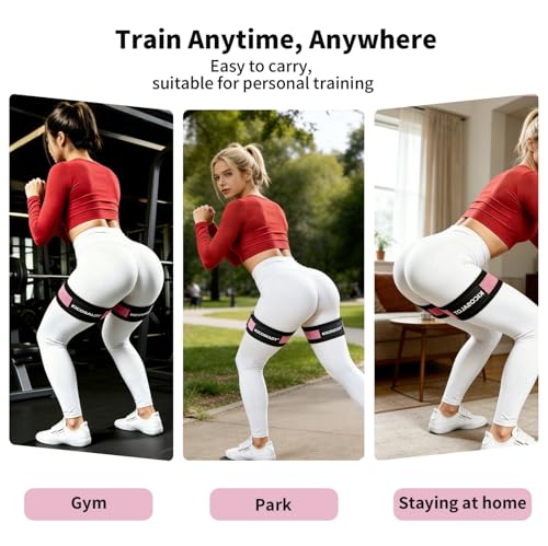 Blood Flow Restriction Bands for Women, BFR Training Bands for Legs, Hip and Thigh Workout Equipment with Carry Bag, Glute and Butt Exercise Bands for Home Gym