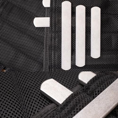 Mavee Fractional Weight Vest Plates, Rustproof Solid Steel Inserts for Rucking, Tactical Carrier & Strength Training - color: Silver (Electroplated), size: 6.7 Inch (8 Pack / 4.0 Lbs)