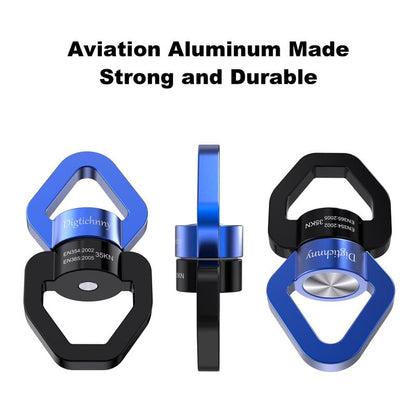Swing Swivel Heavy Duty,35KN Aluminium Alloy, Swing Spinner for Tree Swing, Aerial Dance, Children’s Swing, Hanging Hammock Outdoor Indoor (Black-Blue) - style: Black Blue-1 Pack