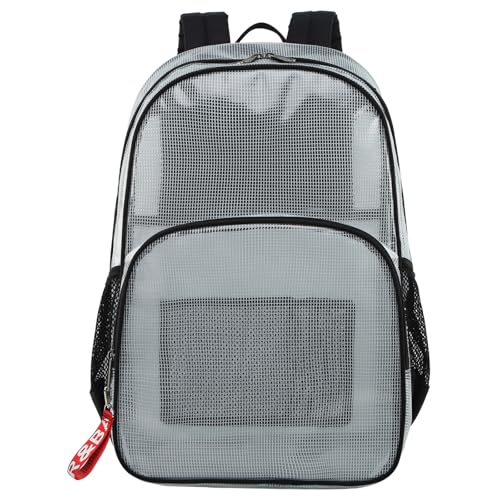 mygreen Clear Backpack for Girls, Clear Book Bags for School Cute Mochilas Transparente Black, Large - color: Black