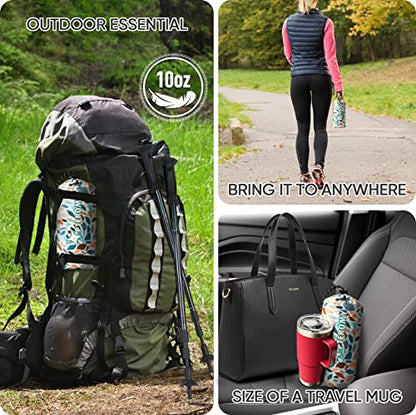 PTEROMY 3-in-1 Hooded Rain Poncho for Adult with Pocket, Waterproof Lightweight Unisex Raincoat for Hiking Camping Emergency - color: Mosaic 1/4 Zipper