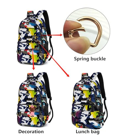 Casual Lightweight Backpacks for Boys & Girls, School Bookbags, 15 "Laptop Backpack, Travel Bag (213mchua) - color: 213mchua