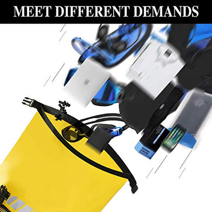 IDRYBAG Waterproof Backpack for Men 25L/45L, Dry Bags Kayak, Dry Backpack Camping Hiking - color: Yellow, size: 45L
