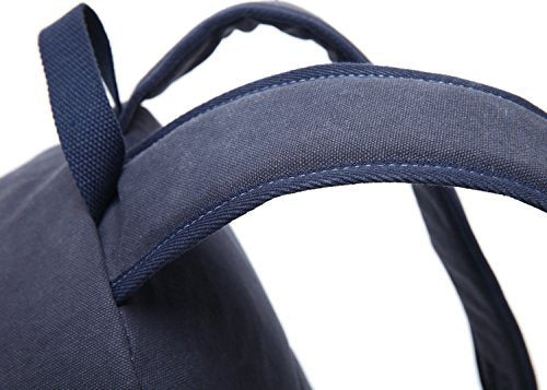 kayond Casual Style Lightweight canvas Laptop Bag/Durable Travel backpacks/Rucksack for Men&Women/Fashion Backpack Fits 15 inch Notebook (navy blue) - color: Navy Blue
