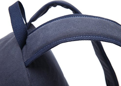 kayond Casual Style Lightweight canvas Laptop Bag/Durable Travel backpacks/Rucksack for Men&Women/Fashion Backpack Fits 15 inch Notebook (navy blue) - color: Navy Blue