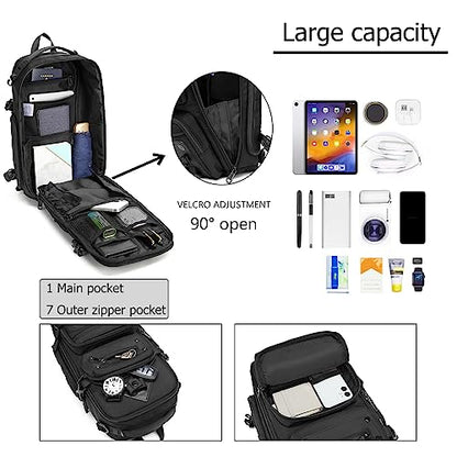 OZUKO Tactical Backpack Chest Sling Bags for Men, Waterproof Crossbody Shoulder Daypack for Outdoor Walking Hiking Trekking (Military) - color: Military