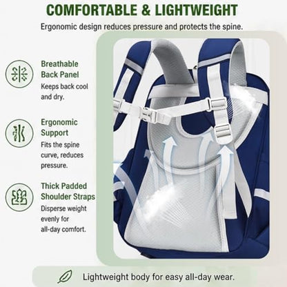 Minimalist Campus Ergonomic Backpack, Stylish Versatile Daypack with Ultra-Light Breathable Pack Design - color: Purple