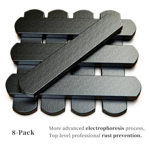 Mavee Fractional Weight Vest Plates, Rustproof Solid Steel Inserts for Rucking, Tactical Carrier & Strength Training - color: Black (E-Coated), size: 5.9 Inch (8 Pack / 3.5 Lbs)
