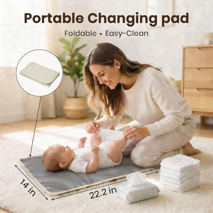 miss fong Small Diaper Bag - Baby Diaper Bag Backpack Checkered Diaper Bag with Changing Pad Baby Backpack for Travel Daycare Mommy Diaper Backpack Pañaleras Para Bebe for Mom & Dad-White&Beige - color: Beige&honey