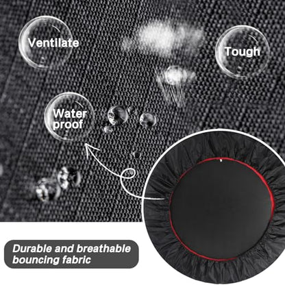Rebounder Trampoline for Adults, 40"/50" Foldable Spring Fitness Trampoline - 450 lbs Capacity, Quiet & Stable Indoor/Outdoor Exercise Equipment for Cardio Workout - style: 40"