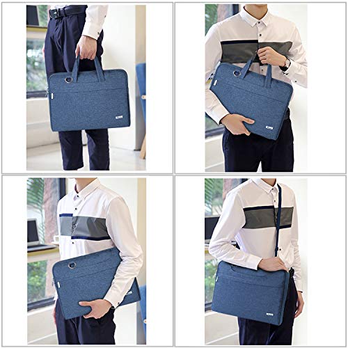 Voova Laptop Bag 15.6 Inch, Waterproof Computer Sleeve Carrying Case with Shoulder Straps & Handle Compatible with Macbook Air 15 M2/M3/M4, MacBook Pro 15/16, 15-16 Inch Hp Dell Lenovo Asus, Blue - color: Blue, size: 14-15.6In & 2019 New Macbook Pro 16 In