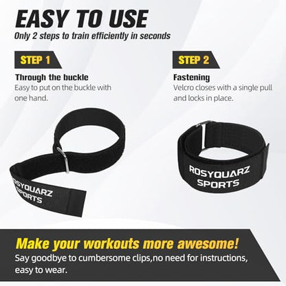 BFR Booty Bands for Men/Women Glutes, Blood Flow Restriction Bands Plan for Legs &Hip Building, Adjustable Velcro Occlusion Bands Workouts,Quality Fabric Bands for Squat Butt &Thigh