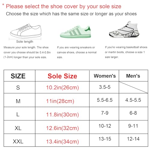 Waterproof Shoe Covers, Reusable & Foldable Rain Boot Shoe Cover with Zipper, Non-Slip, Reflector, Men Women Rain Gear, Black - size: Medium