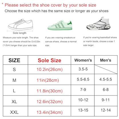 Waterproof Shoe Covers, Reusable & Foldable Rain Boot Shoe Cover with Zipper, Non-Slip, Reflector, Men Women Rain Gear, Black - size: Medium