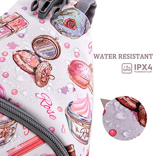 ZOMAKE Sling Bag,Small Crossbody Sling Backpack,Water Resistant Shoulder Daypack for Travel,Anti Thief Chest Bag for Hiking(Cosmetic White) - color: Cosmetic White