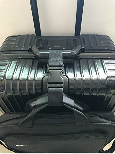 2pcs Travel Luggage Straps for Suitcases, Two Add a Bag Travel Luggage Adjustable Buckle Belt Travel Accessories Connector Attachment - Connect Your 3 luggages