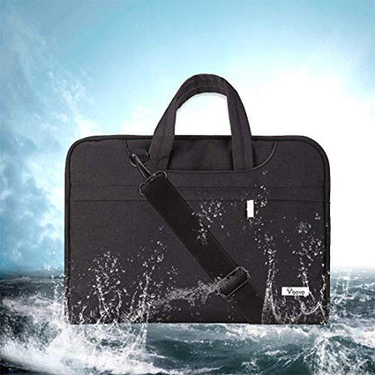 Voova Laptop Bag 15.6 Inch, Waterproof Computer Sleeve Carrying Case with Shoulder Straps & Handle Compatible with Macbook Air 15 M2/M3/M4, MacBook Pro 15/16, 15-16 Inch Hp Dell Lenovo Asus, Black - color: Black, size: 14-15.6In & 2019 New Macbook Pro 16