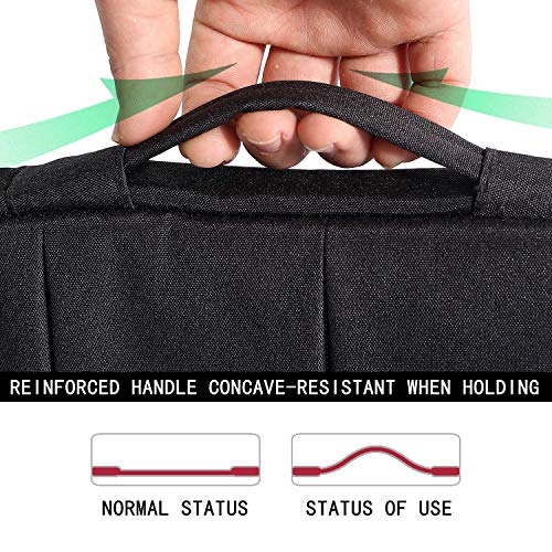 Voova Laptop Sleeve Carrying Case 13 13.6 Inch Compatible with MacBook Air 13 M1/M2/M3/M4, MacBook Pro 13/14, IPad Pro 13, Waterproof Slim Computer Cover Bag, Black - color: Black, size: 12.6-13.6 Inch