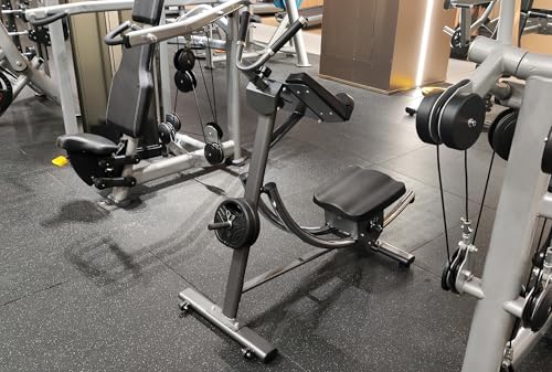 2025 Abdominal Exercise Machine for Commercial Use, Side Shaper Ab Machine Exercise Equipment, Foldable Abdominal Crunch Coaster for Home Use (Large,Black)