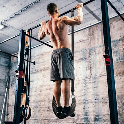 Kipika 48" Ceiling Mounted Pull Up Bar, Heavy Duty Multi-Grip Chin Up Bar,Mounted Pullup Bar, Adjustable Height, Pull Up Bands for Chin Ups & Body Stretching, Ideal for Home Gym and Strength Training - color: Pull Up Bands