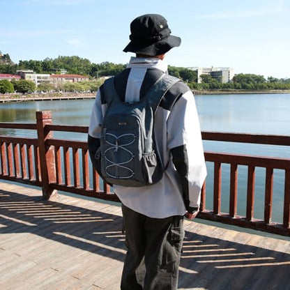 BOVIP 20L Hiking Backpack Lightweight Packable Hiking Daypack Small Travel Outdoor Foldable Shoulder Bag Gray - color: Gray 1