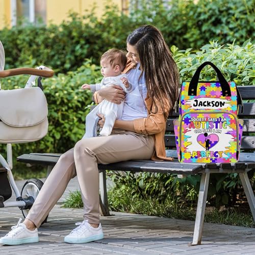Custom Diaper Bag for Girls Personalized Diaper Bag Backpack &Insulated Water Bottle with Name Custom Monogram Baby Travel Bag Nursing Diaper Mommy Backpack with Adjustable Shoulder Straps Nappy Bag - color: Design 08
