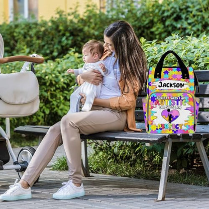 Custom Diaper Bag for Girls Personalized Diaper Bag Backpack &Insulated Water Bottle with Name Custom Monogram Baby Travel Bag Nursing Diaper Mommy Backpack with Adjustable Shoulder Straps Nappy Bag - color: Design 08