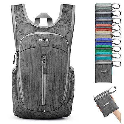G4Free 10L Hiking Backpack Small Travel Hiking Daypack Lightweight Packable Backpack Casual Foldable Shoulder Bag | Lightweight Packable Daypack, Casual Foldable Shoulder Bag, Dark Grey - color: Dark Grey