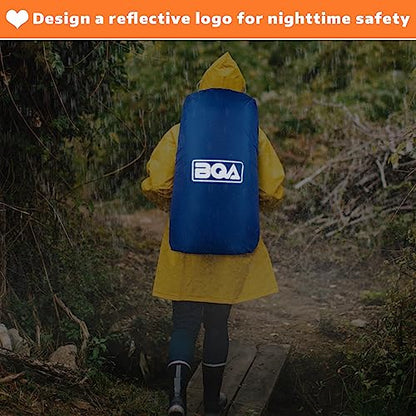 BQA Backpack Rain Cover Waterproof Rating 5000mm with Adjustable Anti Slip Buckle Strap Upgraded Coating Reinforced Inner Layer, Integrated Carry Pouch Design for (10-70L)