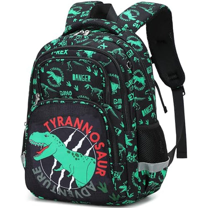 abshoo Cute Dinosaur School Backpack For Boys Elementary Kindergarten Kids School Bag (Dinosaur Black A) - color: Dinosaur Black a