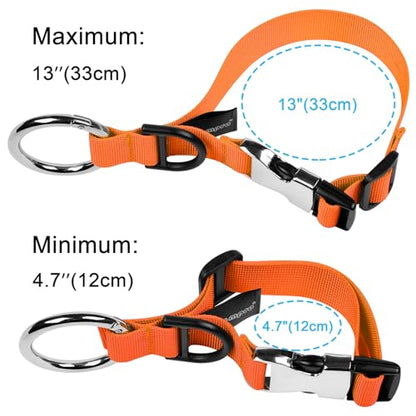 Wisdompro Jacket Gripper Strap, Add a Bag Luggage Straps Baggage Suitcase Belts Travel Accessories with Hook and D-Ring - Make Your Hands Free, Easy to Carry Your Extra Bags - Orange - color: Orange
