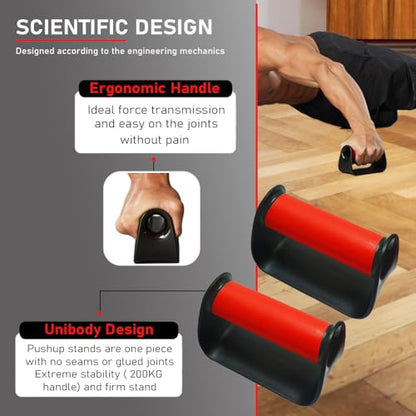 Portable Push Up Handles Bars,Strength Training Push Up Handle,Portable Calisthenics Bar for Home Gym Workout, Pushup Bar Calisthenics Equipment,Bearing capacity 300kg