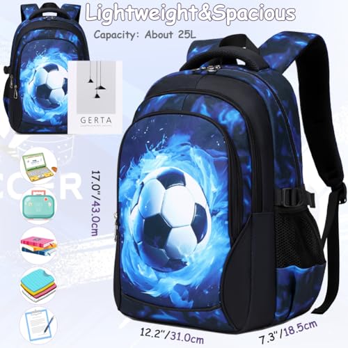 Meisohua Backpack for Boys Elementary Middle School Bags for Boy Kids Bookbags Teenager Casual Daypack Water Resistant Football Backpack - color: Black Football Backpack