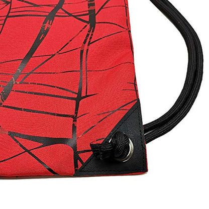 HOLYLUCK Drawstring Backpack Bag Sport Gym Sackpack - color: Metallic-red