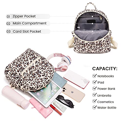 LOVEVOOK Backpack for Women Light Weight Waterproof Backpack Purses Daily Backpack… | Light Weight - color: Leopard