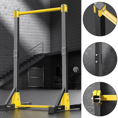 Pull Up Station, Max Bearing 400 LBS, Portable Power Tower Pull up Bar Station, Free Standing Pull Up Bar Stand for Home Gym, Pull Up and Dip Station with 11 Gears Adjustment, Black