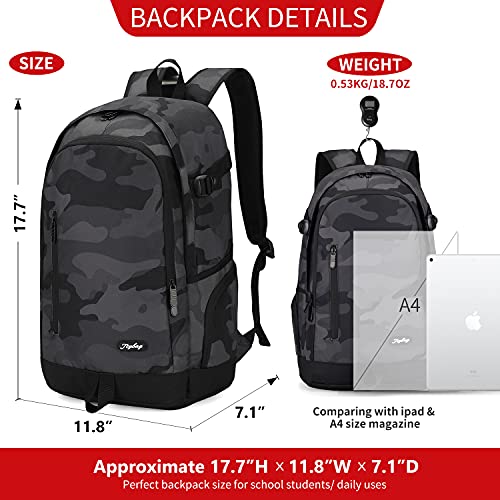 rickyh style School Backpack Travel Bag for Men & Women Lightweight College Back Pack with Laptop Compartmen - color: 01shui