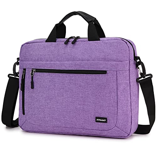 RAVUO Laptop Bag for Women, Water Resistant Lightweight 17inch Shockproof Laptop Shoulder Bag Sleeve Case Business Briefcase with Shoulder Strap Purple - color: 17inch--purple