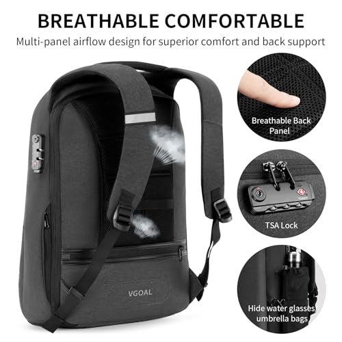 VGOAL Travel Laptop Backpack, Laptop Bookbag College Backpack Durable Water Proof with USB Charging Port for Men Women (FG6303-13) - color: Fg6303-13