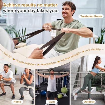 Cuffbow 6 Pcs Fabric Resistance Bands for Working Out Non Slip Exercise Bands for Men and Women Booty Workout Stretch Exercise Band for Legs Exercises Resistance Band for Fitness, Yoga