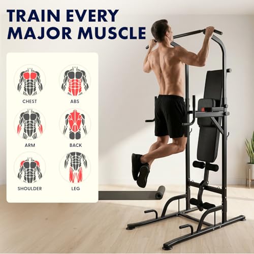 SQUATZ Fitness Board and Pull-Up Dip Station