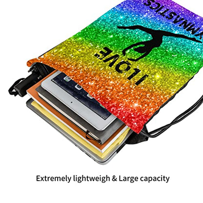 Gymnastics Drawstring Backpack Gym String Bag Drawstring Sackpack Sport For Womens Mens - color: A2 Gymnastics