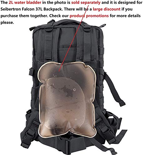 Seibertron Falcon Water Repellent Hiking Camping Backpack Compact Pack Summit Bag (Black 37L) - color: Black 37l(size:11"*11"*19")
