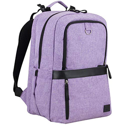 BODHI The Baby Athleisure Tech Diaper Bag Backpack with removable changing pad, Unisex, for Moms and Dads - Purple Chambray - color: Purple